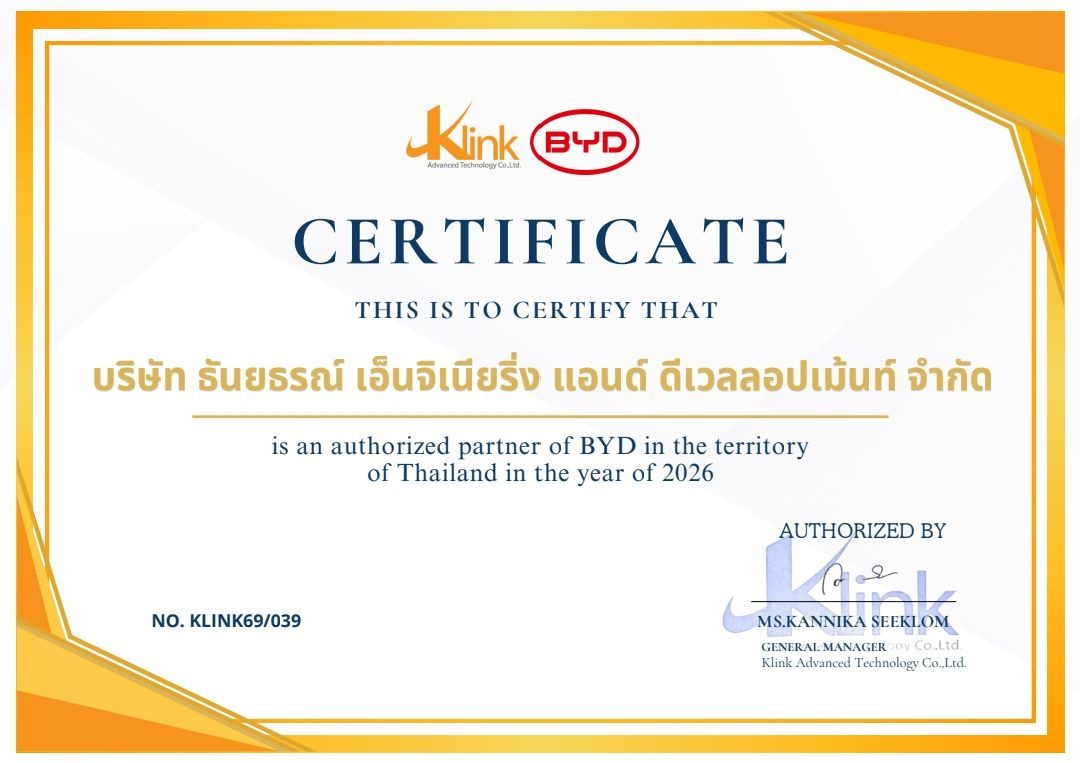 Authorized Partner of BYD in Thailand · K-Link × BYD