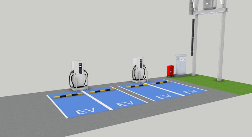 งานออกแบบสถานีอัดประจุยานยนต์ไฟฟ้า รูปที่ 3